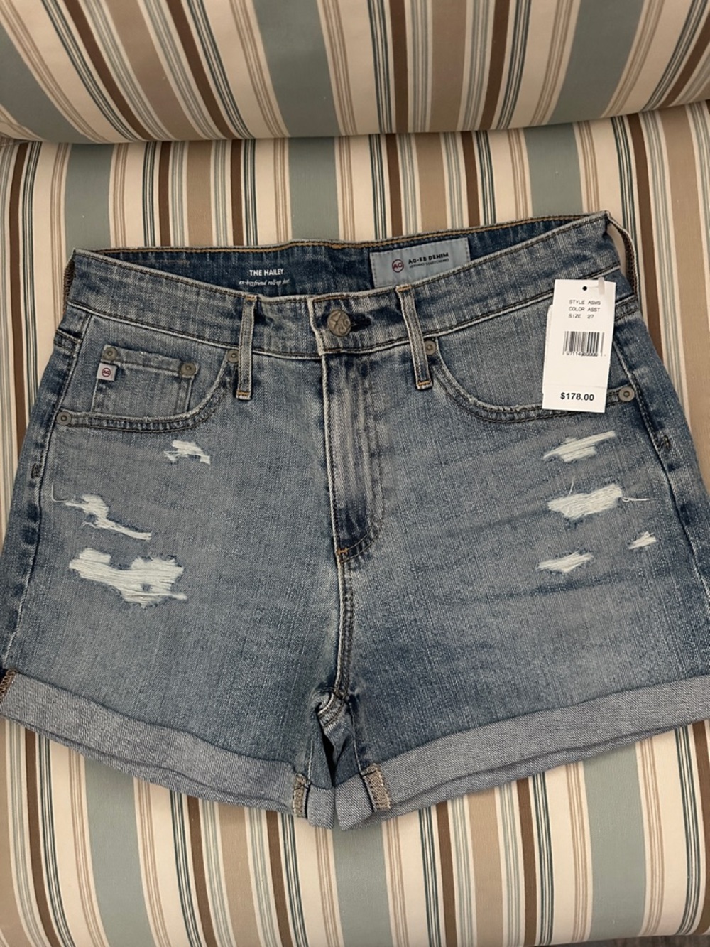 AG Adriano Goldschmied Blue Jean Shorts